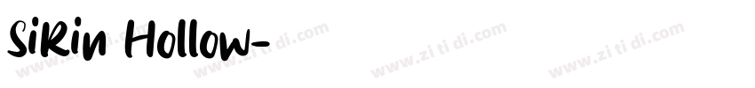 SiRin Hollow字体转换